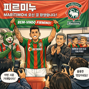 마리티무, 호베르투 피르미누선수 영입 공식 발표